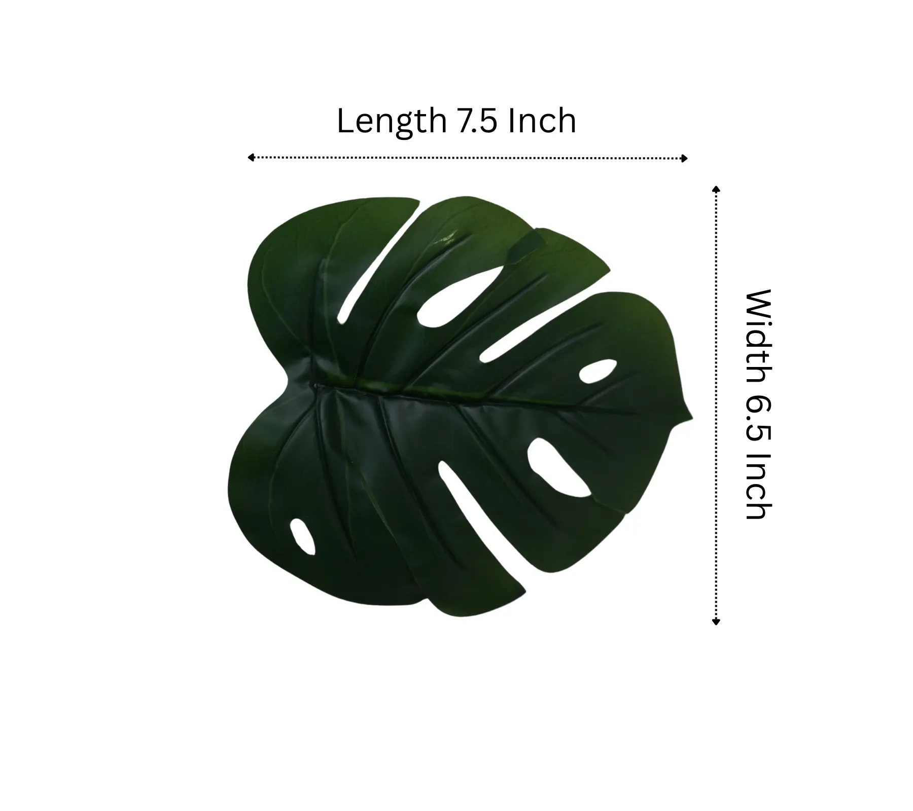 Marble Square Pot with Monstera Artificial Plant (16×16×23 Inch, Pack of 1) - Image 5