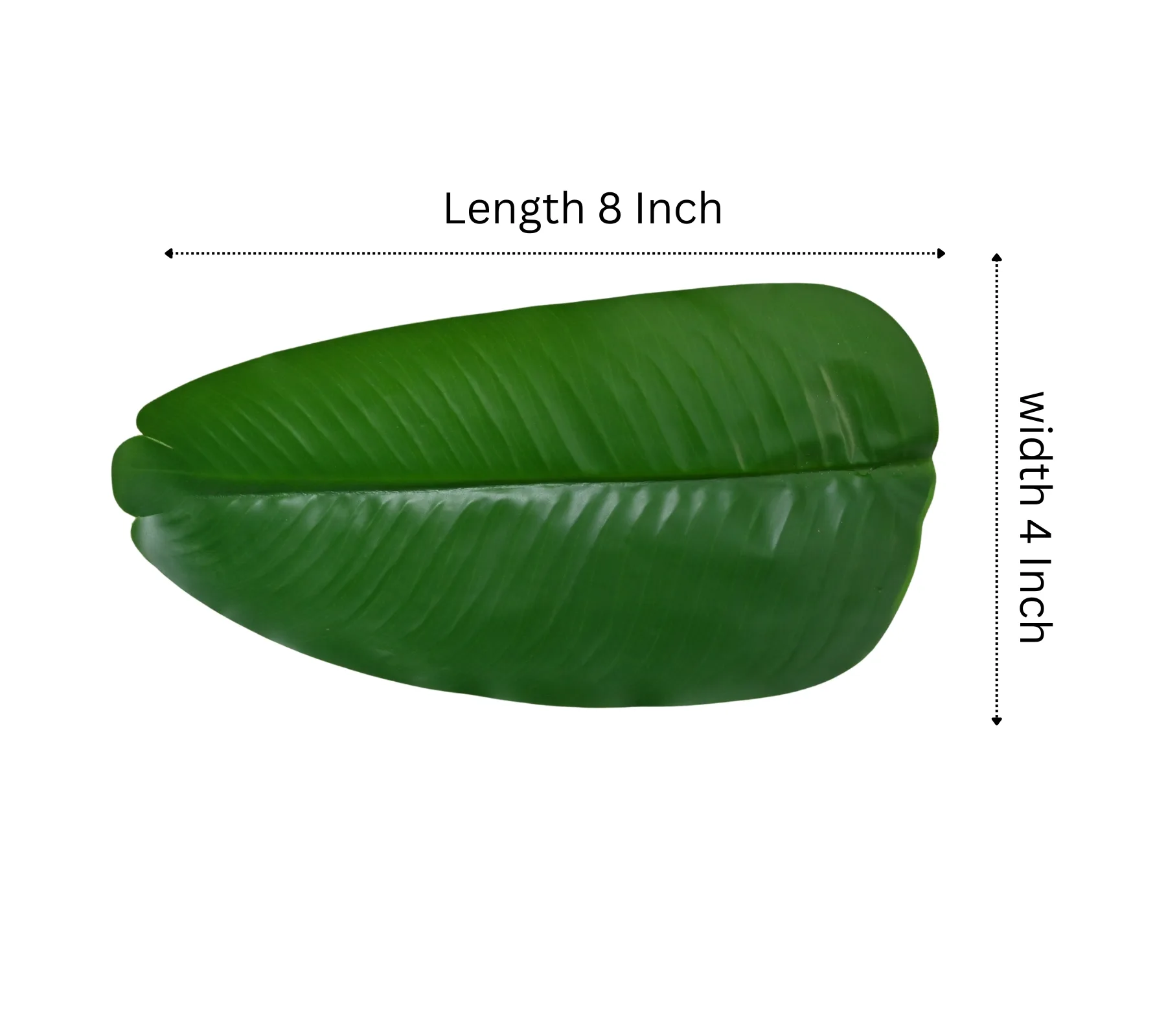 Marble Round Pot Banana Faux Plant with 12 Realistic Leaves (24 Inch, Pack of 1) - Image 3