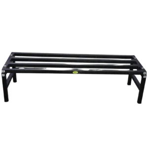 Garden green single step planter pot stand, sturdy plant stand for indoor outdoor gardening display